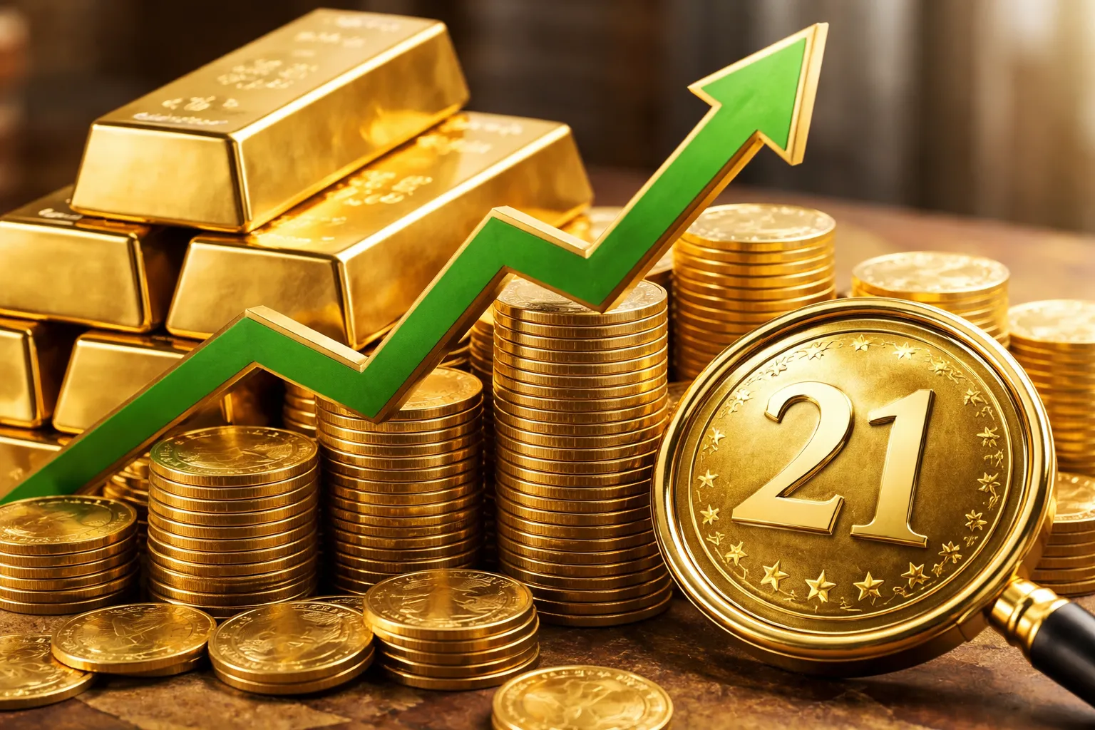 ارتفاع أسعار الذهب في الإمارات اليوم الأربعاء وعيار 21 يسجل 554.50 درهم